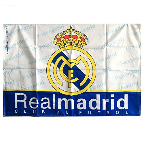 Real Madrid Team Flag White