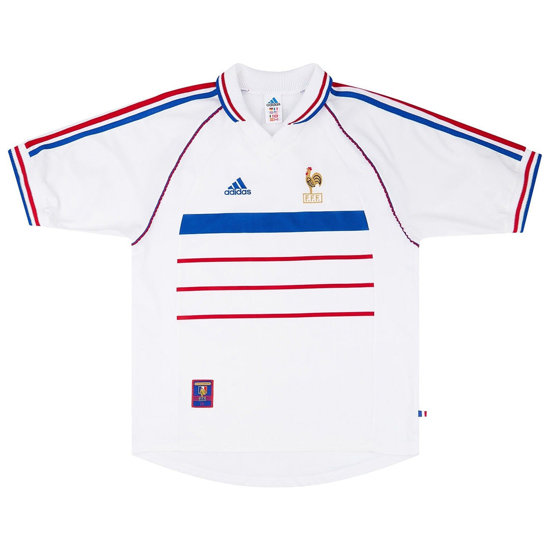 France Away Retro Soccer Jersey 1998 Go Game Wear