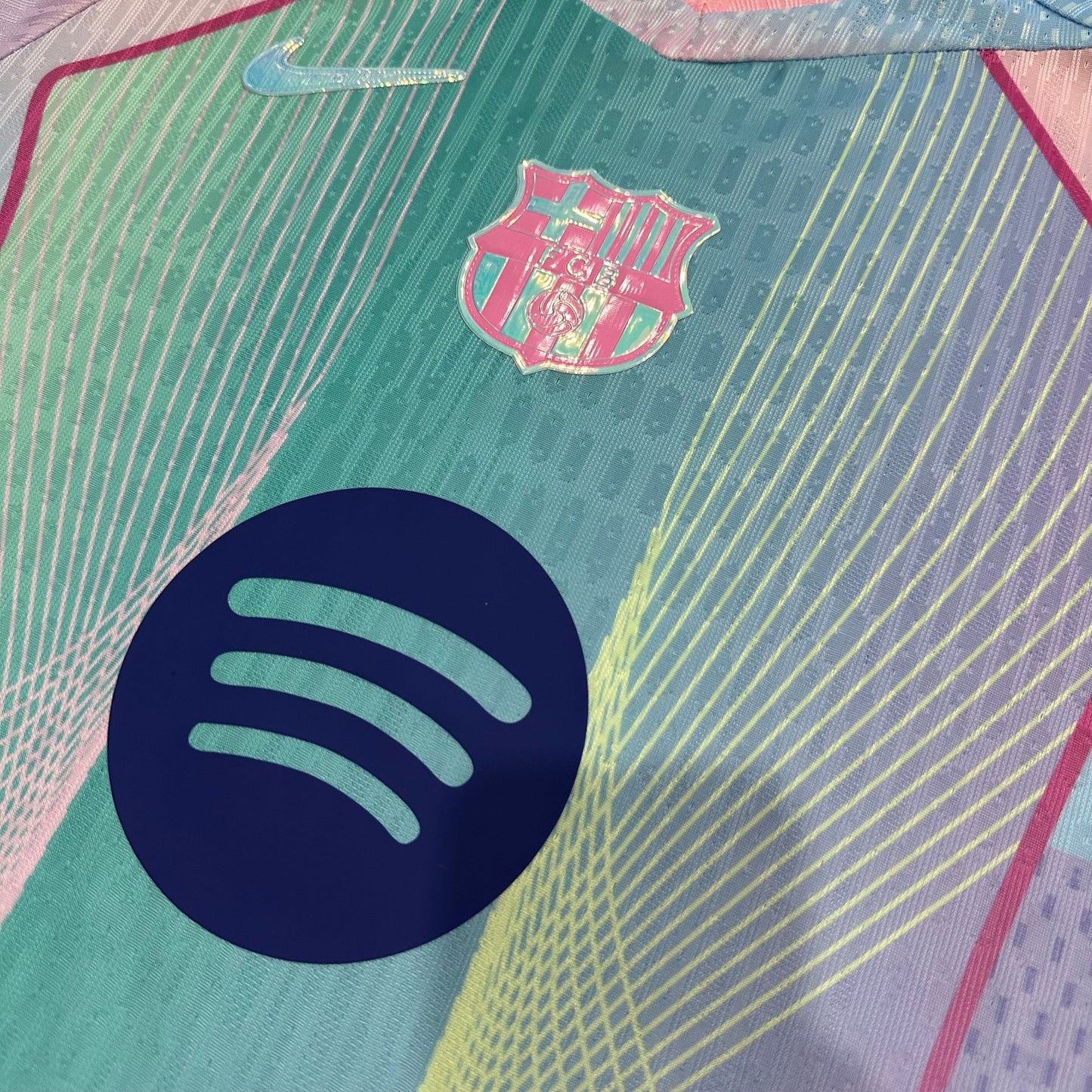 Player Version Barcelona design blue pink Jersey 25/26