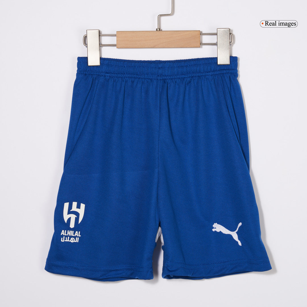 Kid's Al Hilal SFC Home  Soccer Jersey Kit(Jersey+Shorts) 2024/25 Top Soccer Jerseys Store