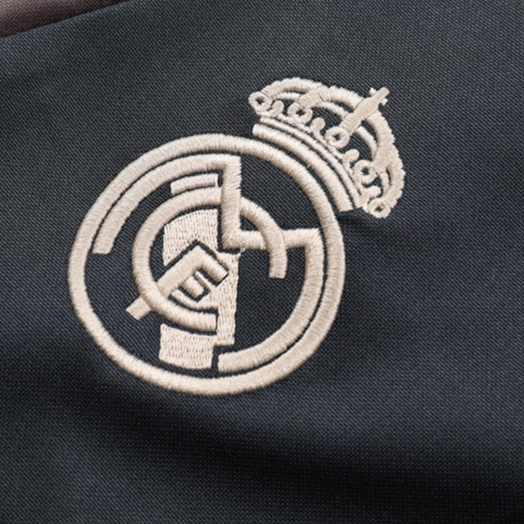 Real Madrid Zipper Sweatshirt Kit(Top+Pants) 2024/25 Top Soccer Jerseys Store
