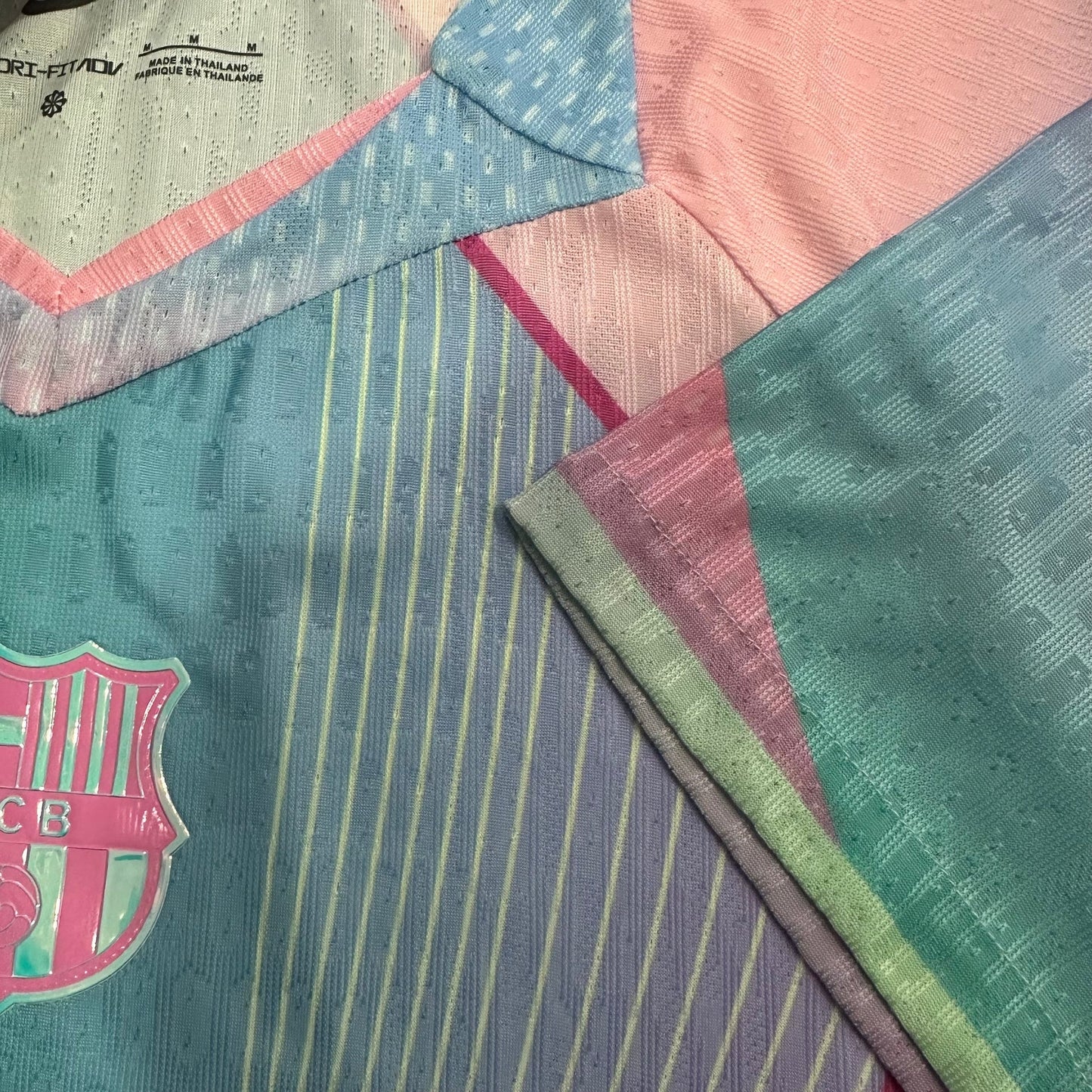 Player Version Barcelona design blue pink Jersey 25/26