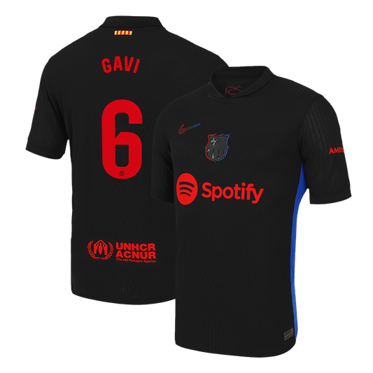 Player Version GAVI #6 Barcelona Away  Soccer Jersey 2024/25 Top Soccer Jerseys Store