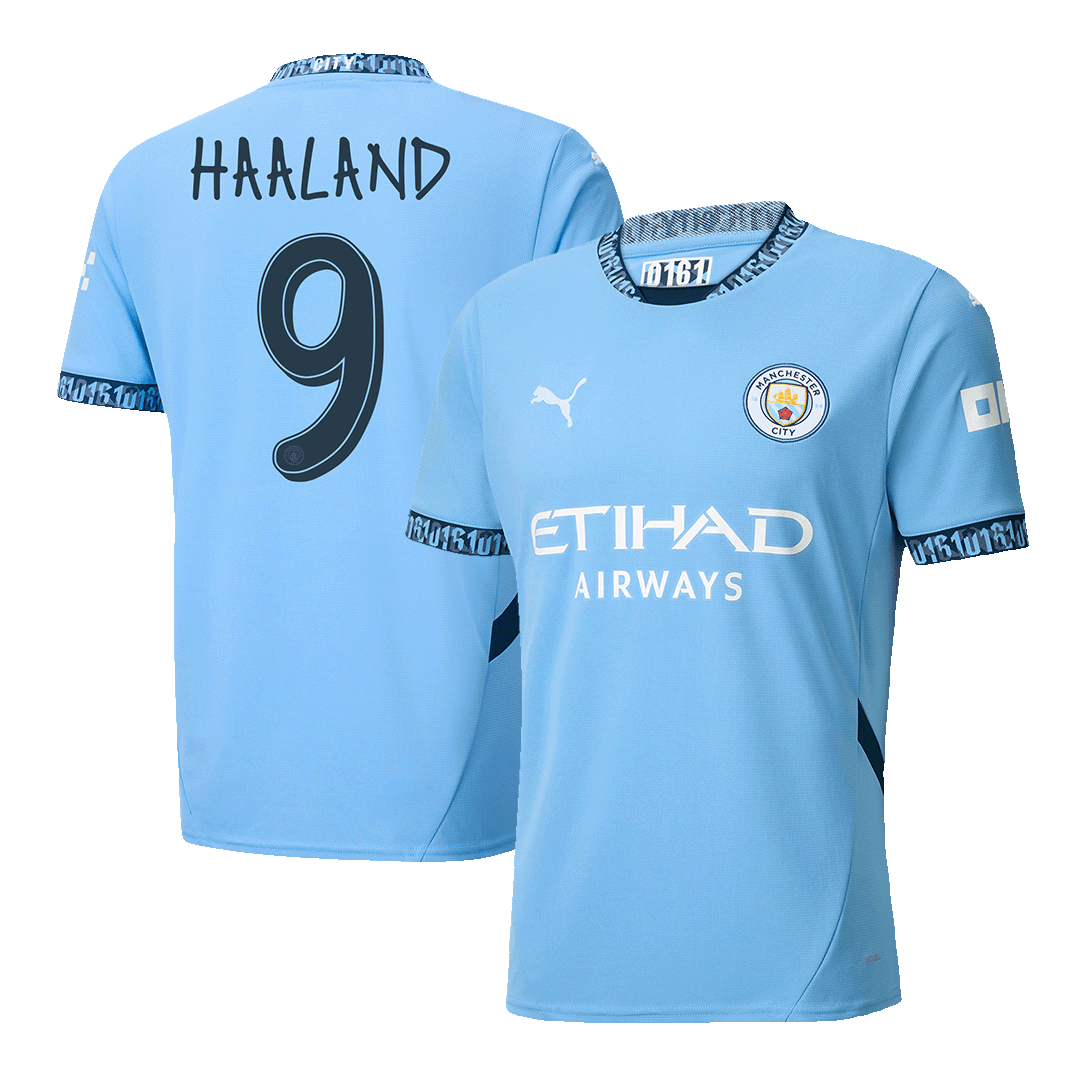 HAALAND #9 Manchester City Home  Soccer Jersey 2024/25 - UCL Top Soccer Jerseys Store