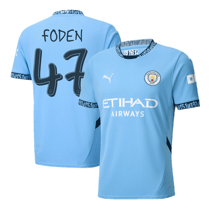 FODEN #47 Manchester City Home  Soccer Jersey 2024/25 - UCL Top Soccer Jerseys Store