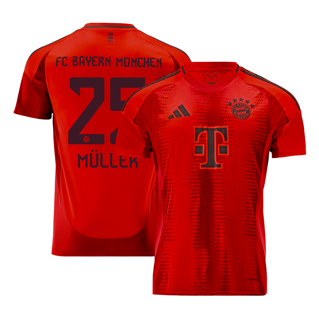 M?LLER #25 Bayern Munich Home  Soccer Jersey 2024/25 Top Soccer Jerseys Store