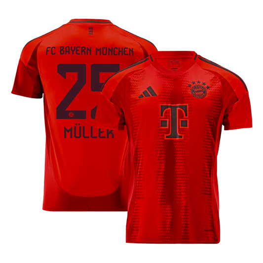 M?LLER #25 Bayern Munich Home  Soccer Jersey 2024/25 Top Soccer Jerseys Store