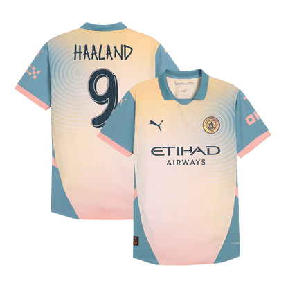Player Version HAALAND #9 Manchester City Fourth Away  Soccer Jersey 2024/25- Definitely City (UCL) Top Soccer Jerseys Store