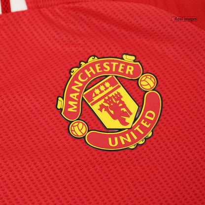 Player Version Manchester United Home  Soccer Jersey Kit(Jersey+Shorts) 2024/25 Top Soccer Jerseys Store