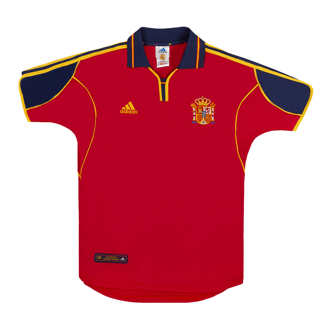 Retro 2000 Spain Home  Soccer Jersey Top Soccer Jerseys Store