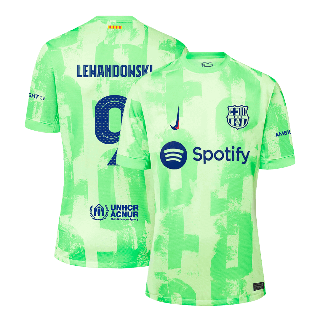 LEWANDOWSKI #9 Barcelona Third Away  Soccer Jersey 2024/25- UCL Top Soccer Jerseys Store