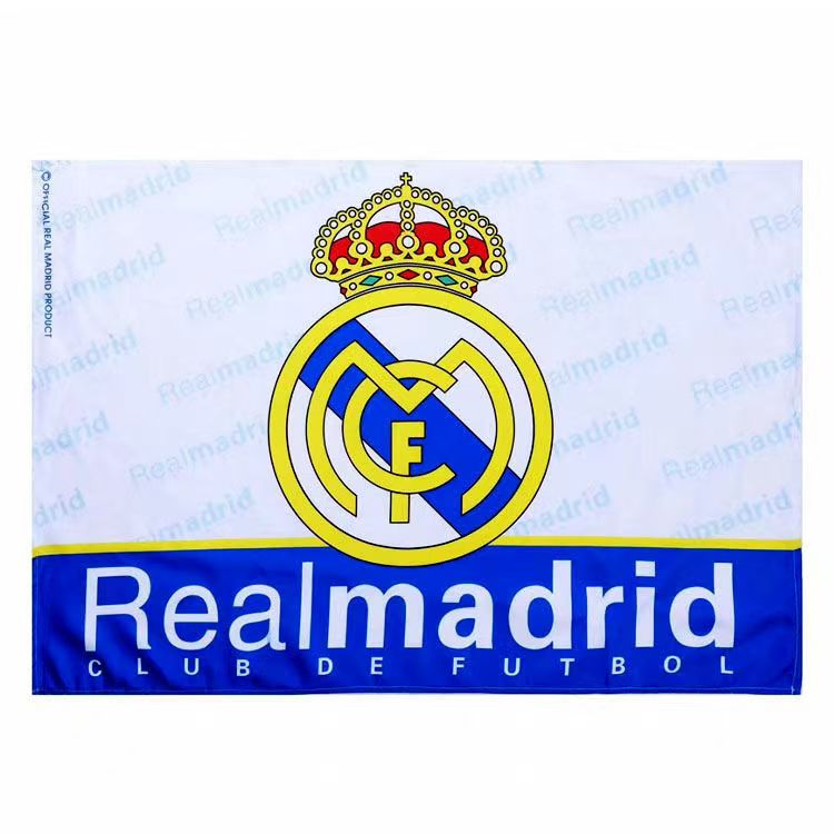 Real Madrid Team Flag White