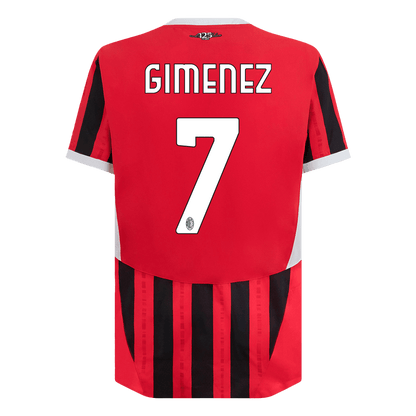 Player Version GIMENEZ #7 AC Milan Home  Soccer Jersey 2024/25 Top Soccer Jerseys Store