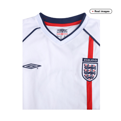 Retro BECKHAM #7 2002 England Home  Soccer Jersey Top Soccer Jerseys Store