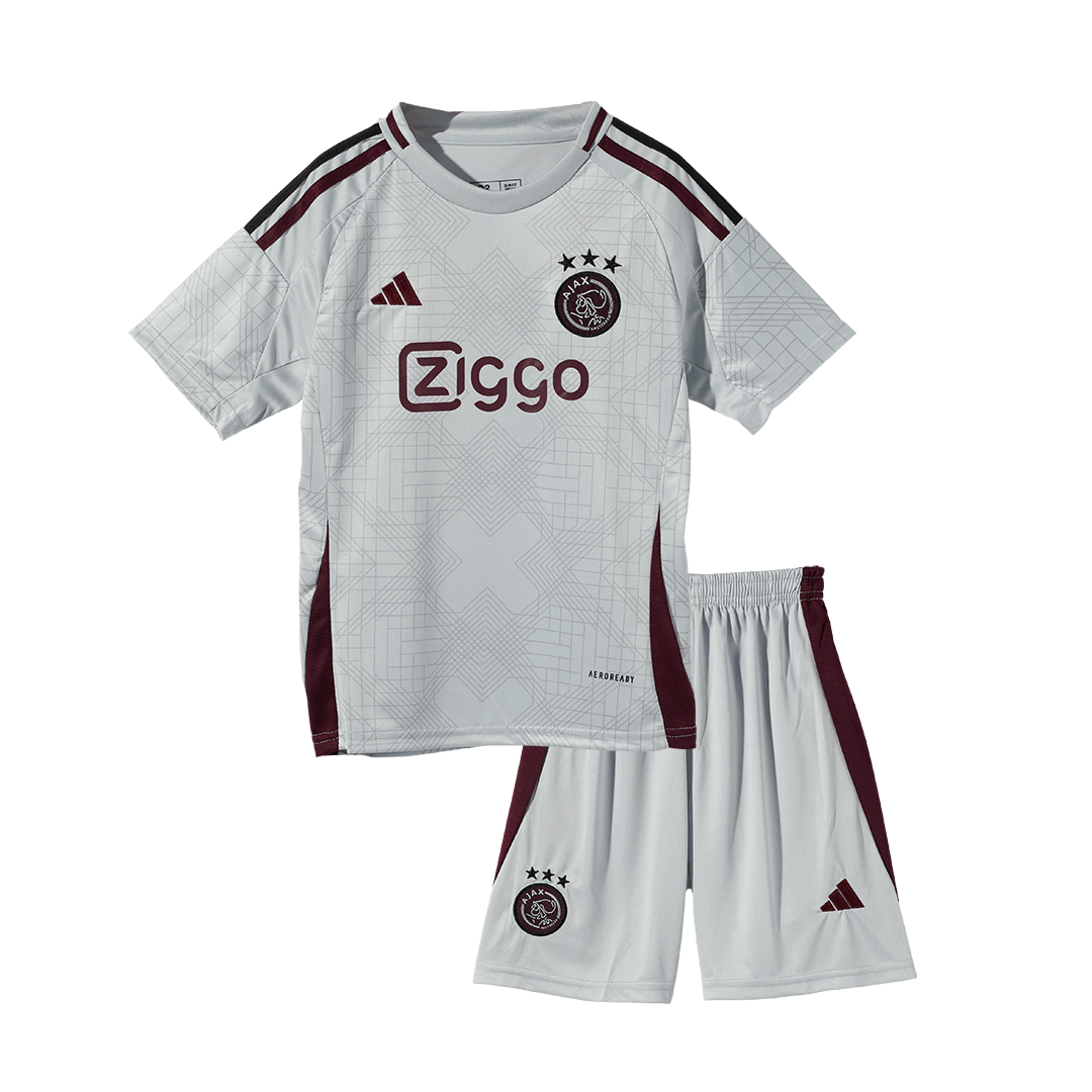 Kid's Ajax Third Away  Soccer Jersey Kit(Jersey+Shorts) 2024/25 Top Soccer Jerseys Store