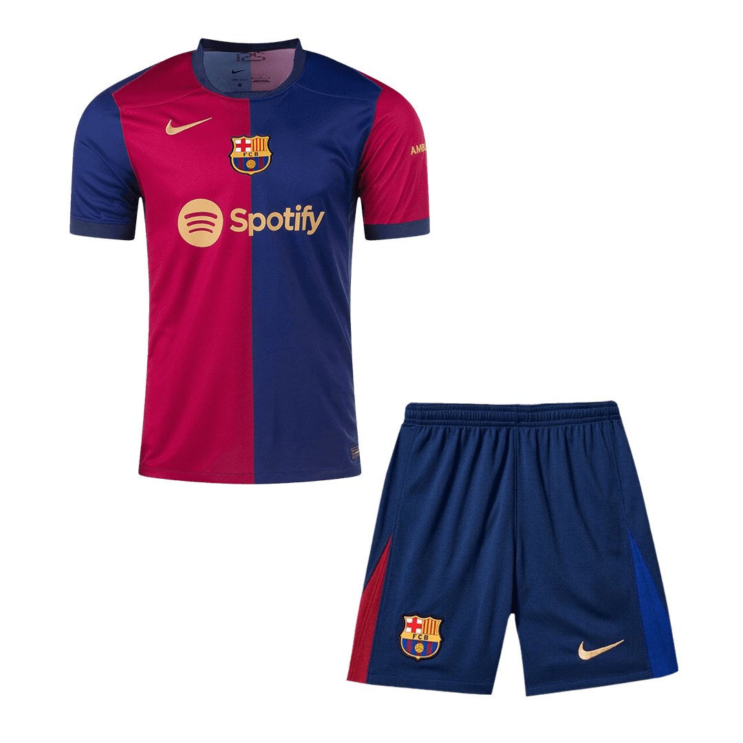 Barcelona Home  Soccer Jersey Kit(Jersey+Shorts) 2024/25 Top Soccer Jerseys Store