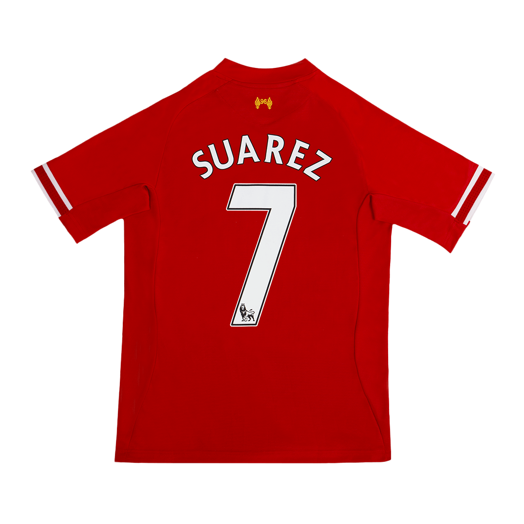 Retro SUAREZ #7 2013/14 Liverpool Home  Soccer Jersey Top Soccer Jerseys Store
