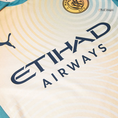 Player Version HAALAND #9 Manchester City Fourth Away  Soccer Jersey 2024/25- Definitely City (UCL) Top Soccer Jerseys Store