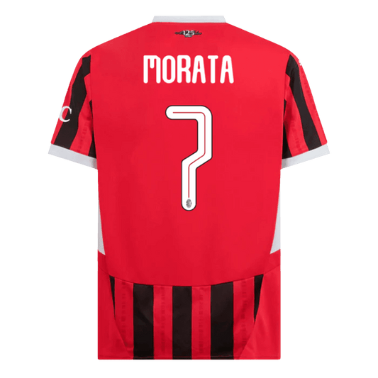 MORATA #7 AC Milan Home  Soccer Jersey 2024/25 - UCL Top Soccer Jerseys Store