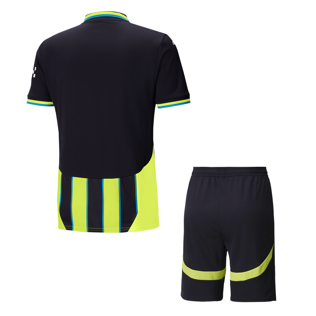 Manchester City Away  Soccer Jersey Kit(Jersey+Shorts) 2024/25 Top Soccer Jerseys Store