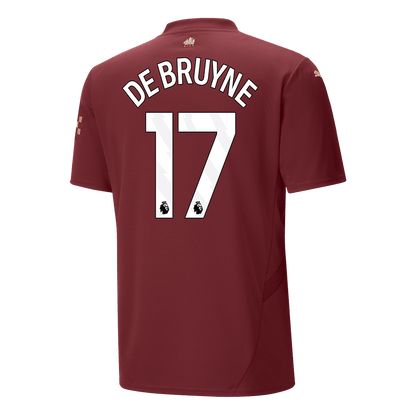 DE BRUYNE #17 Manchester City Third Away  Soccer Jersey 2024/25 Top Soccer Jerseys Store