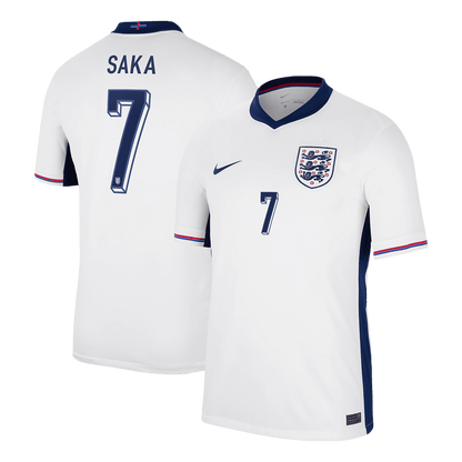 SAKA #7 England Home  Soccer Jersey Euro 2024 Top Soccer Jerseys Store