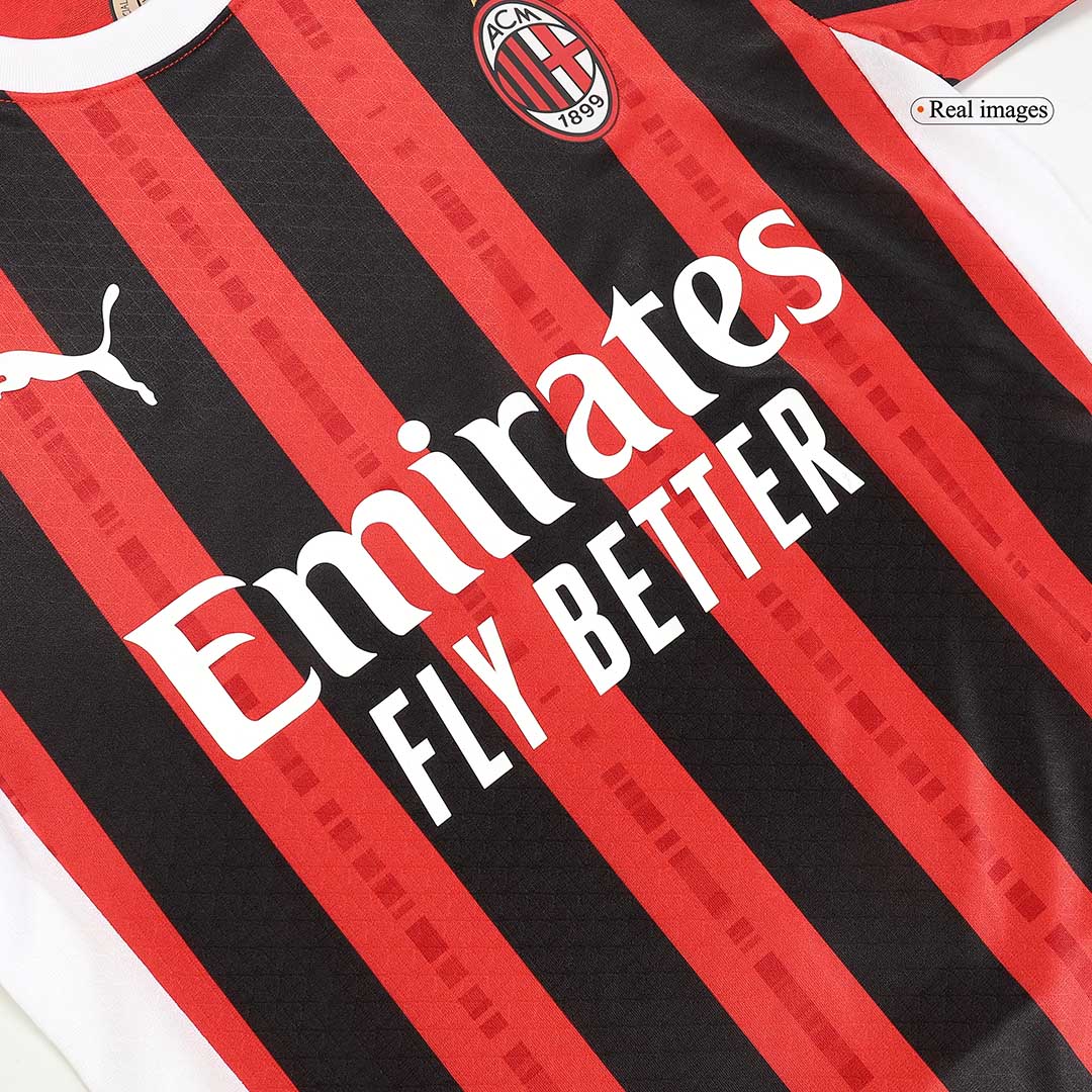 Player Version GIMENEZ #7 AC Milan Home  Soccer Jersey 2024/25 Top Soccer Jerseys Store