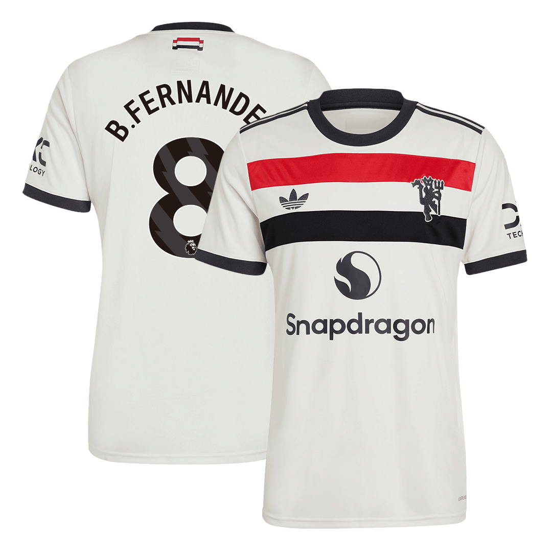 B.FERNANDES #8 Manchester United Third Away  Soccer Jersey 2024/25 Top Soccer Jerseys Store