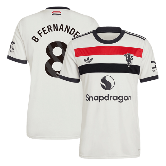 B.FERNANDES #8 Manchester United Third Away  Soccer Jersey 2024/25 Top Soccer Jerseys Store