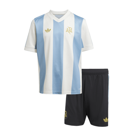 Kid's Argentina  Soccer Jersey Kit(Jersey+Shorts) 2024 - 50th Anniversary Top Soccer Jerseys Store