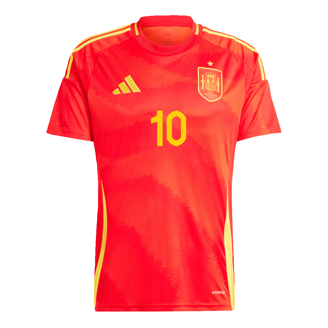 LAMINE YAMAL #10 Spain Home  Soccer Jersey Euro 2024 Top Soccer Jerseys Store