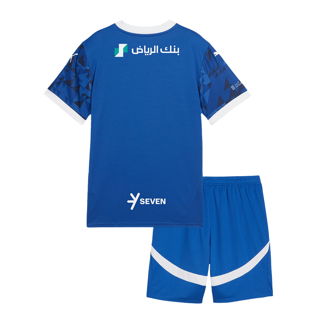 Kid's Al Hilal SFC Home  Soccer Jersey Kit(Jersey+Shorts) 2024/25 Top Soccer Jerseys Store