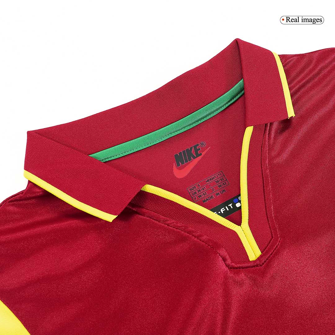 Portugal Home Retro Soccer Jersey 1999 Go Game Wear