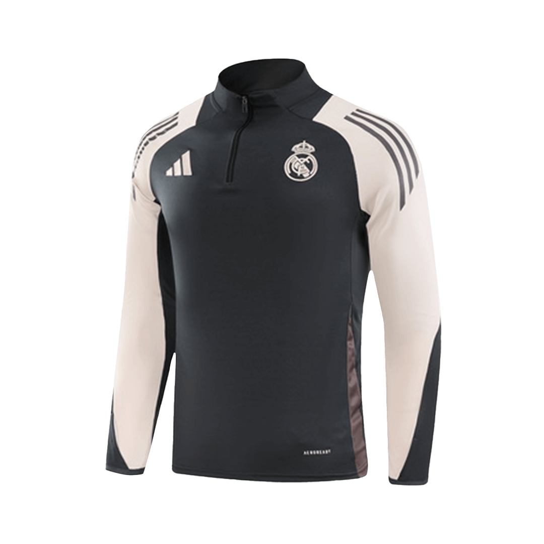 Kid's Real Madrid Zipper Sweatshirt Kit(Top+Pants) 2024/25 Top Soccer Jerseys Store