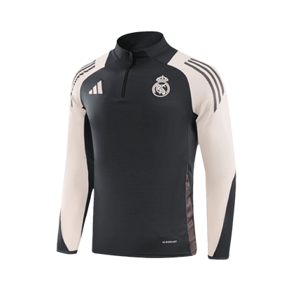 Kid's Real Madrid Zipper Sweatshirt Kit(Top+Pants) 2024/25 Top Soccer Jerseys Store