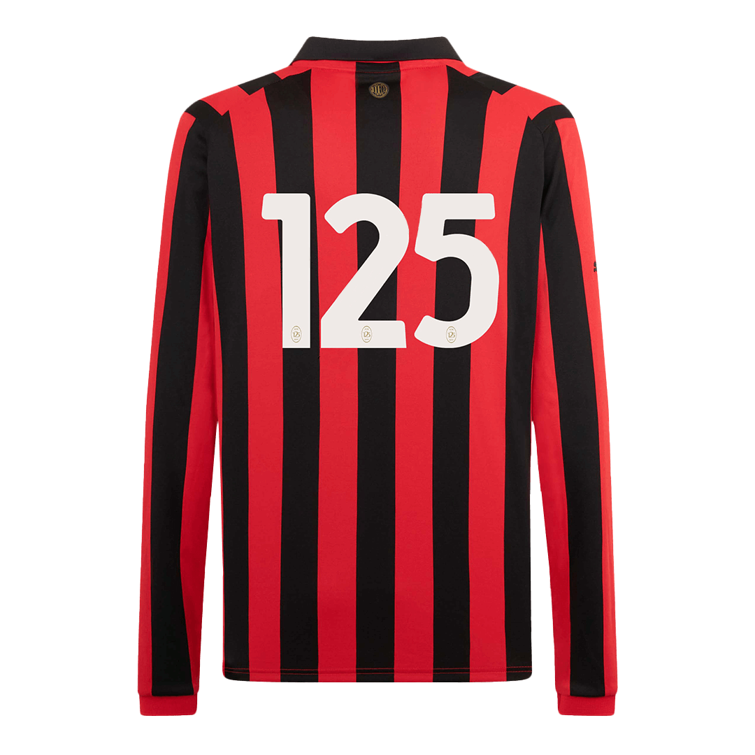 #125 AC Milan 125th Anniversary Long Sleeve  Soccer Jersey 2024/25 Top Soccer Jerseys Store
