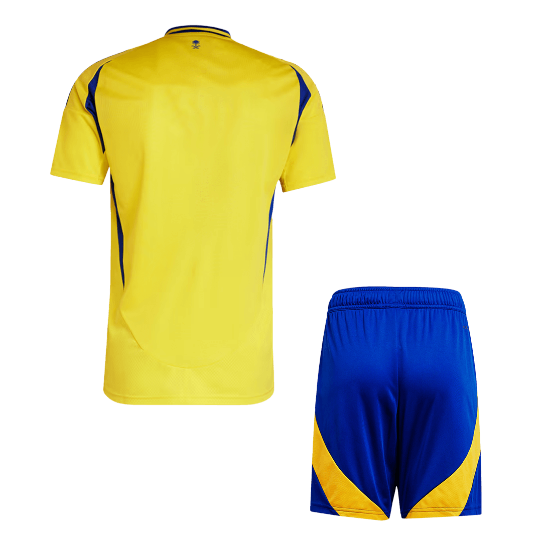Al Nassr Home  Soccer Jersey Kit(Jersey+Shorts) 2024/25 Top Soccer Jerseys Store