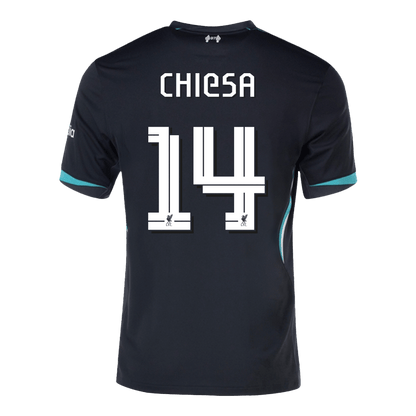 CHIESA #14 Liverpool Away  Soccer Jersey 2024/25 - UCL Top Soccer Jerseys Store