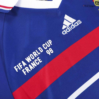 Retro ZIDANE #10 1998 France Home  Soccer Jersey Top Soccer Jerseys Store