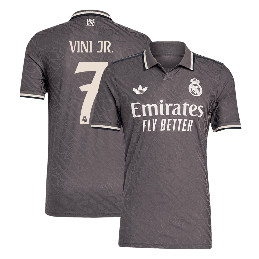 Player Version VINI JR. #7 Real Madrid Third Away  Soccer Jersey 2024/25 Top Soccer Jerseys Store