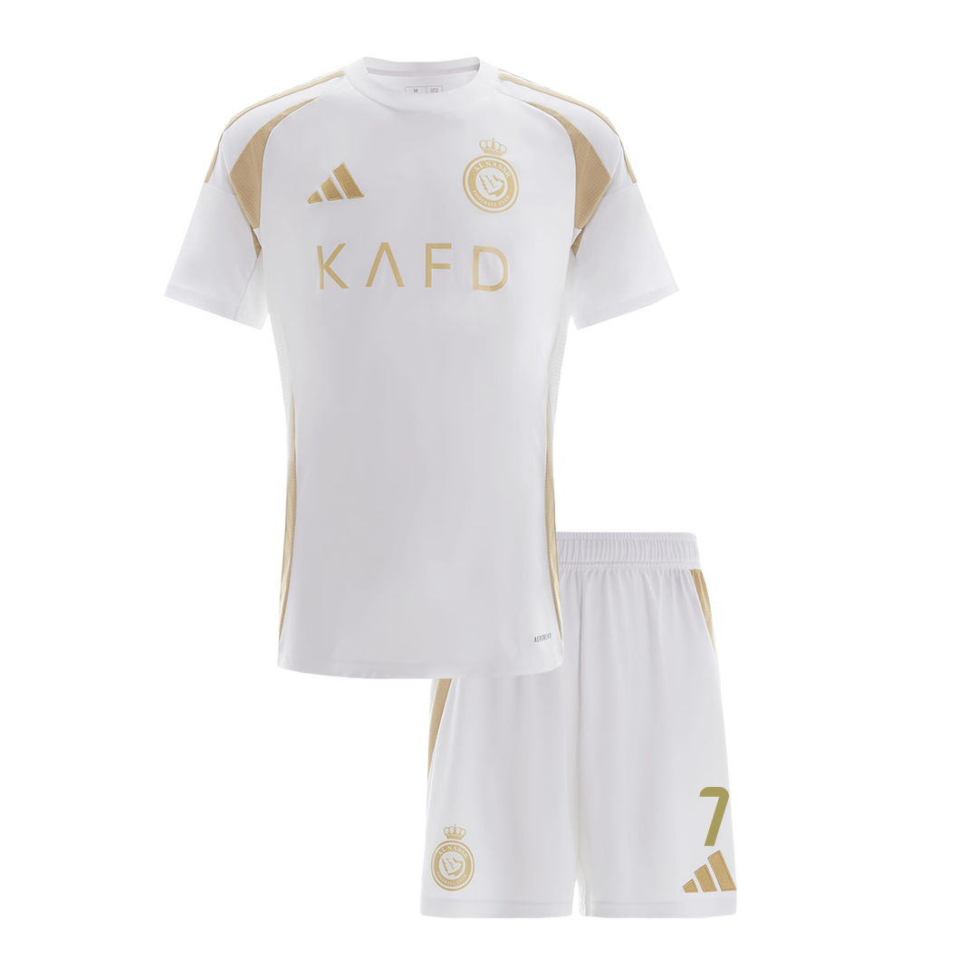 Kid's RONALDO #7 Al Nassr Third Away  Soccer Jersey Kit(Jersey+Shorts) 2024/25 Top Soccer Jerseys Store