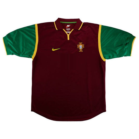 Portugal Home Retro Soccer Jersey 1999 Go Game Wear