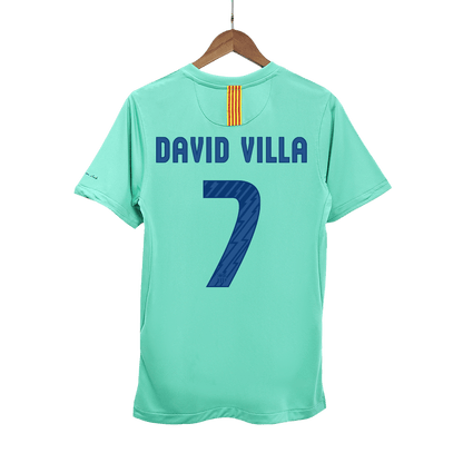 Retro DAVID VILLA #7 2010/11 Barcelona Away  Soccer Jersey Top Soccer Jerseys Store