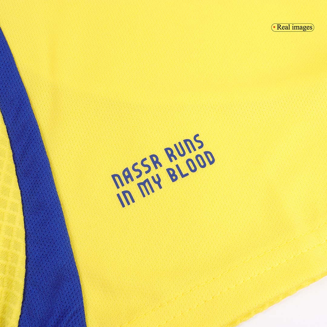 Kid's Al Nassr Home  Soccer Jersey Kit(Jersey+Shorts) 2024/25 Top Soccer Jerseys Store