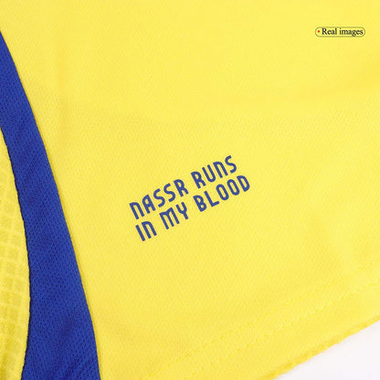 Kid's RONALDO #7 Al Nassr Home  Soccer Jersey Kit(Jersey+Shorts) 2024/25 Top Soccer Jerseys Store