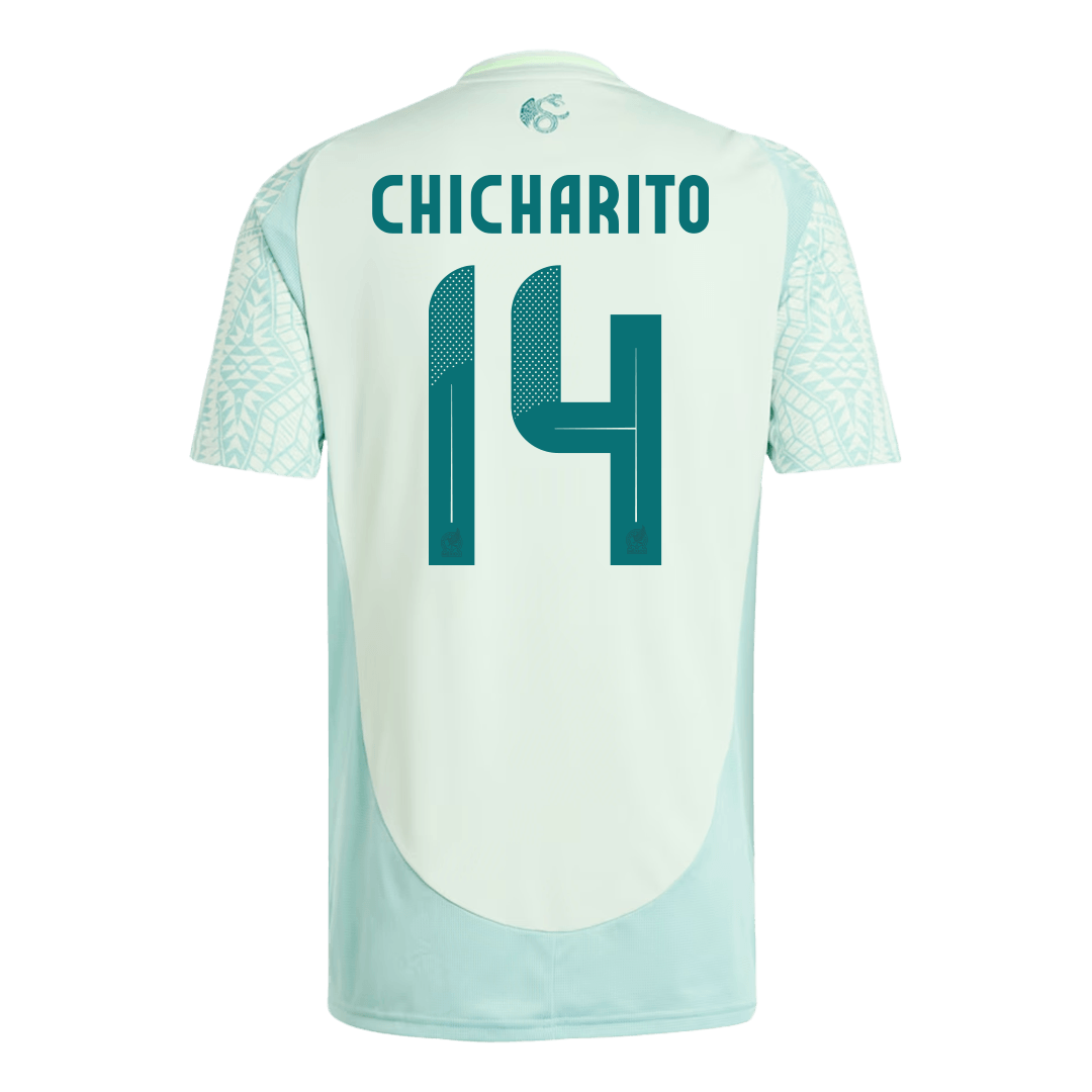 Men's Mexico CHICHARITO #14 Away Soccer Jersey Copa América 2024 Top Soccer Jerseys Store
