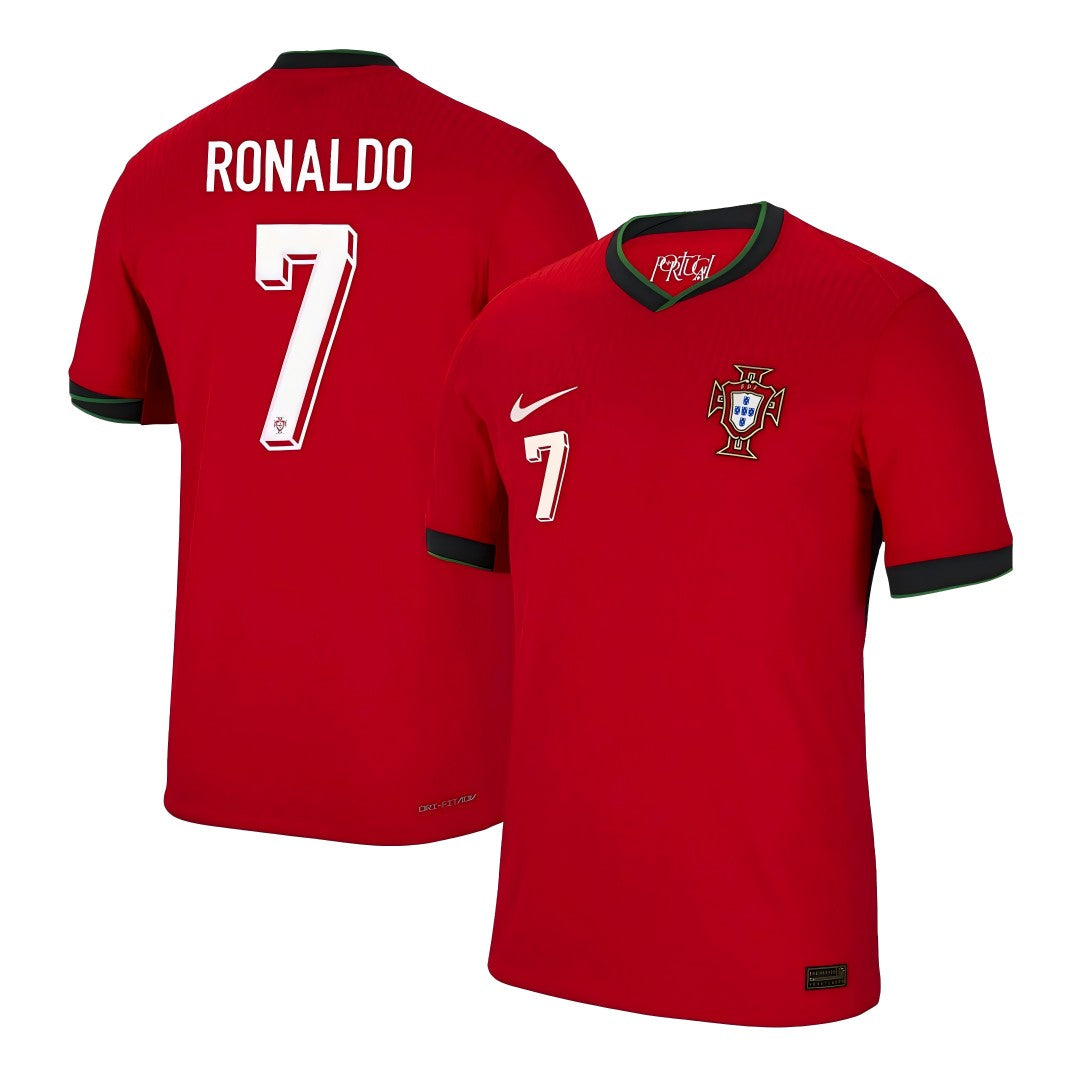 Portugal RONALDO #7 Home Match Jersey Euro 2024 Go Game Wear