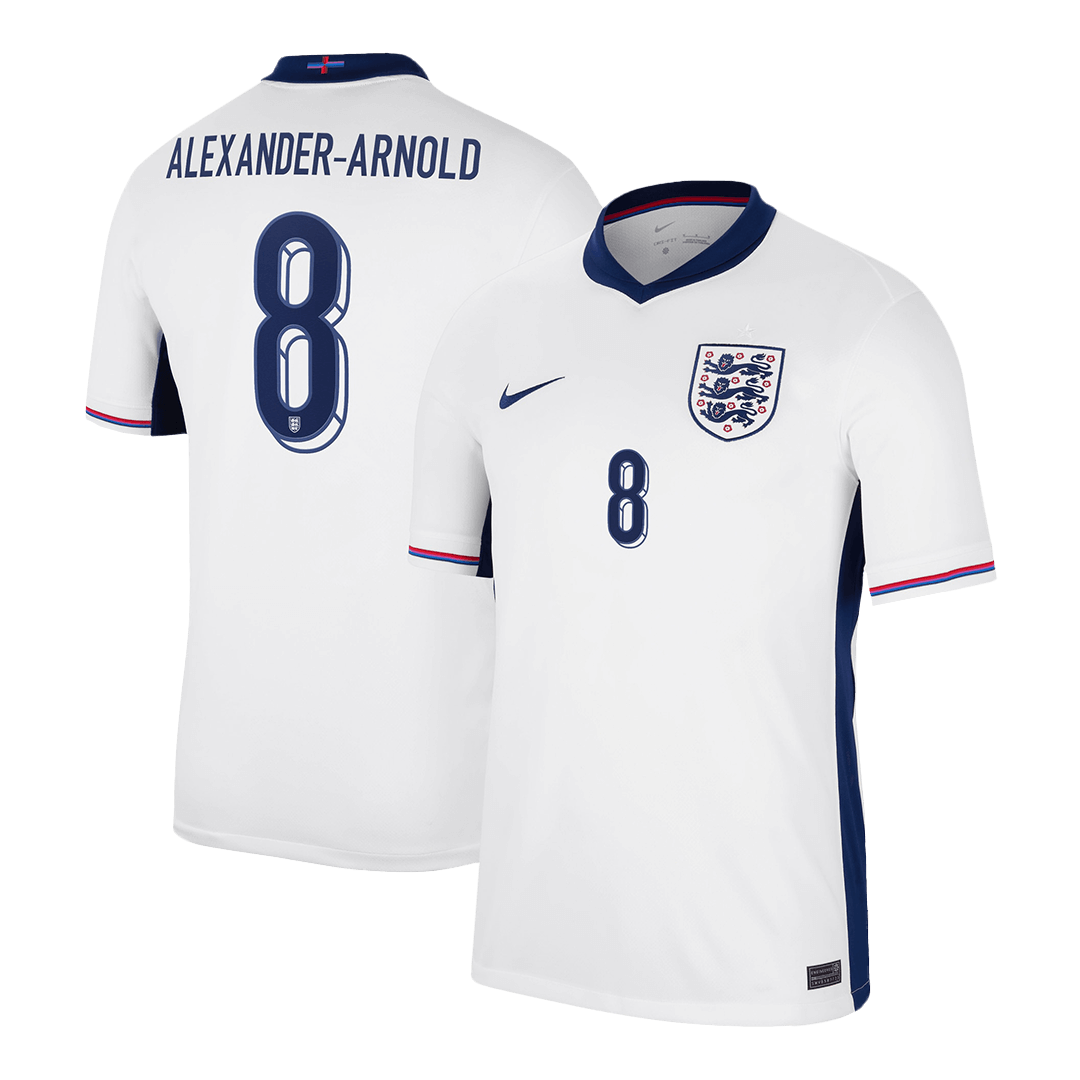 ALEXANDER-ARNOLD #8 England Home  Soccer Jersey Euro 2024 Top Soccer Jerseys Store