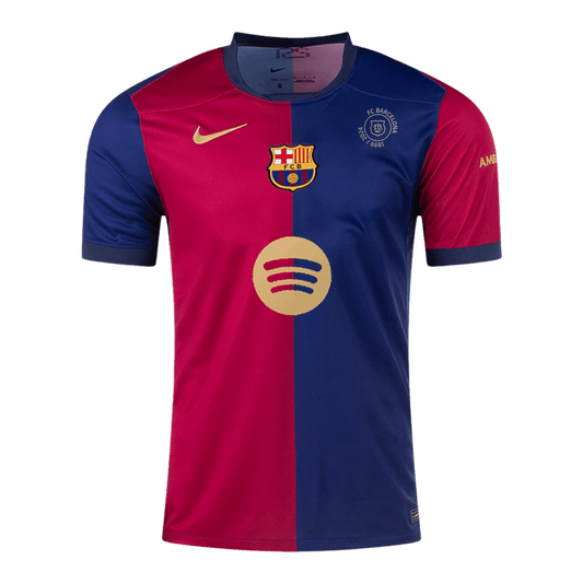 Barcelona Home  Soccer Jersey 2024/25 - 125th Anniversary(Spotify Logo Without Text) Top Soccer Jerseys Store