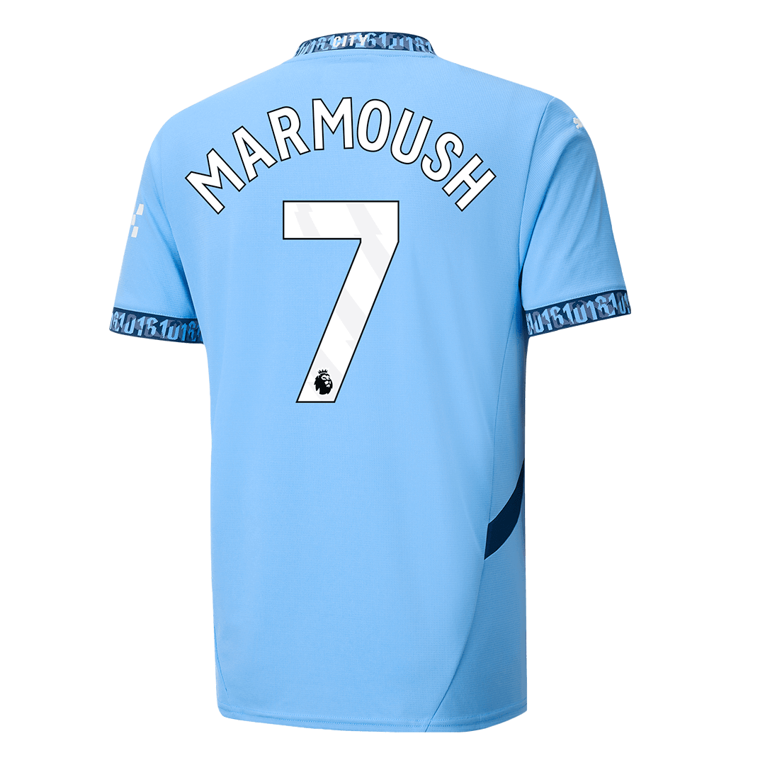 MARMOUSH #7 Manchester City Home  Soccer Jersey 2024/25 Top Soccer Jerseys Store